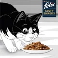 Корм вологий для кішок Purina Felix Tasty Shreds Рибний мікс, 4 штуки по 80 г