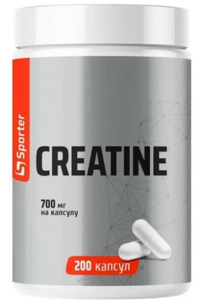 Креатин Sporter Creatine Monohydrate, 200 капсул