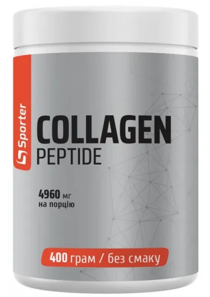 Колагенові пептиди Sporter Collagen Peptide без смаку, 400 г