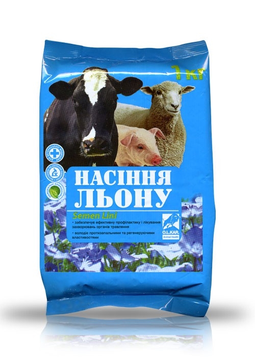 Семена льна O.L.KAR (ДЛЯ ЖИВОТНЫХ), 1 кг