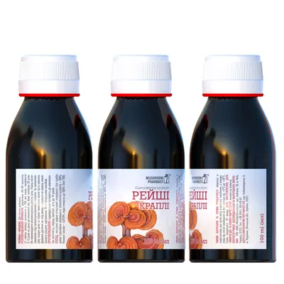 Гриб Рейші Mushroom Pharmacy Reishi краплі по 100 мл у флак.