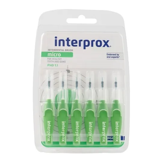 Міжзубні щітки Dentaid Interprox 4G Micro, 1,1 мм, 6 шт