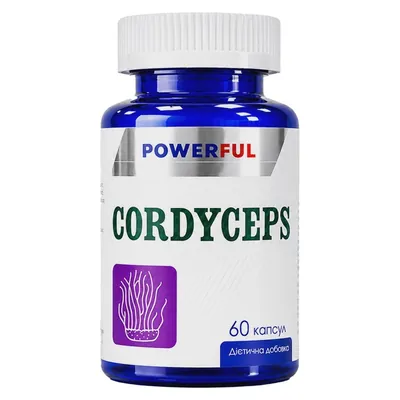 Кордицепс POWERFUL Cordyceps, 60 капсул