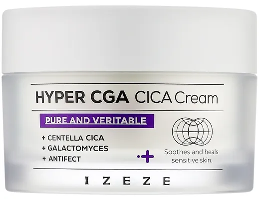 Крем для обличчя Izeze Hyper CGA Cica заспокійливий, 50 мл