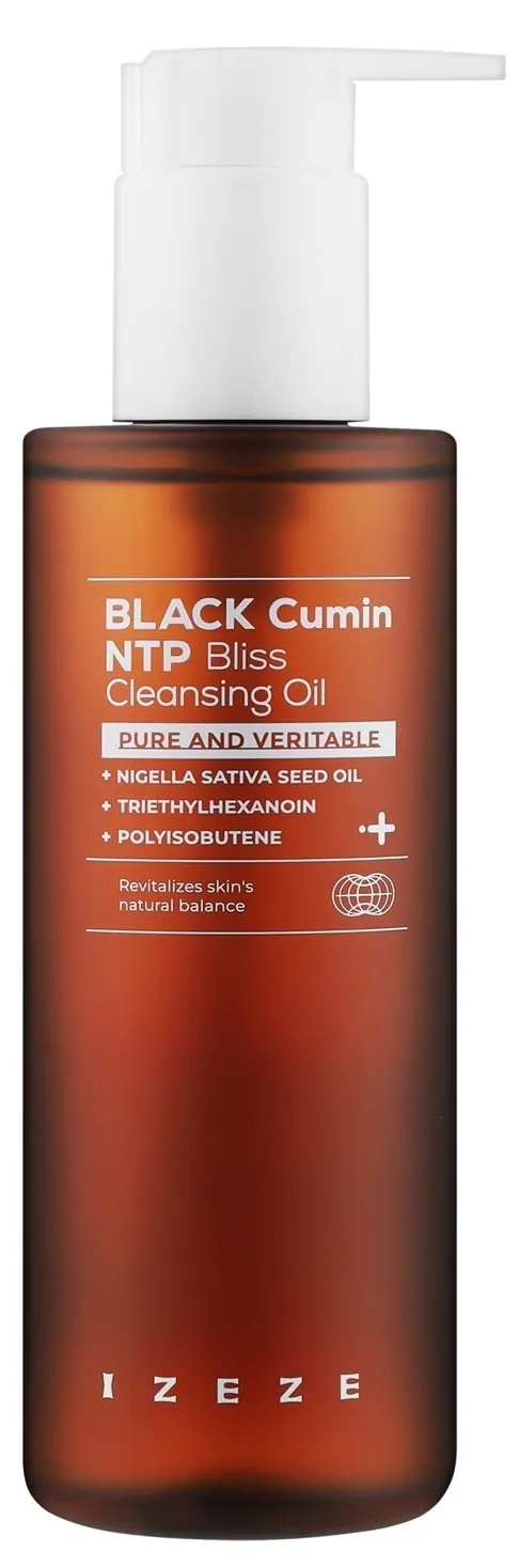 Гідрофільна олія для вмивання Izeze Black Cumin NTP Bliss з олією чорного кмину, 200 мл