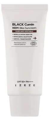 Крем сонцезахисний Izeze Black Cumin NEM Bliss SPF50+ для обличчя, 50 мл