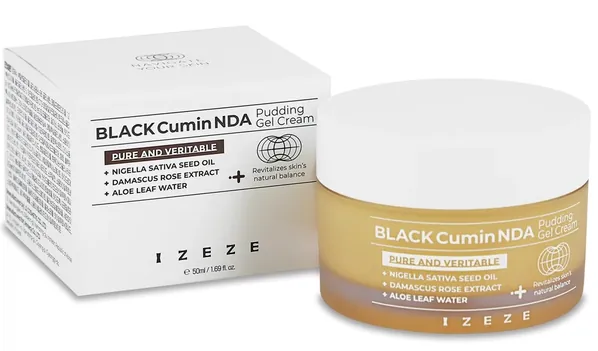 Крем для обличчя Izeze Black Cumin NDA з текстурою пудинг-гелю, 50 мл