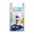 Ланцюжок для пустушки Baby-Nova 34144 Ведмежатко, з кліпсою
