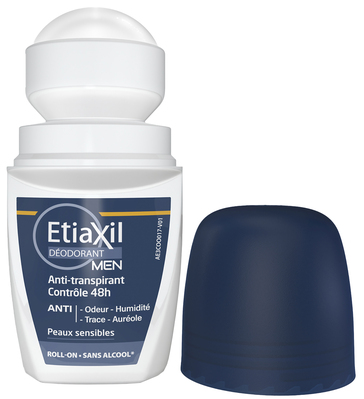 Дезодорант-антиперспирант шариковый Etiaxil Men 48h для мужчин от умеренного потоотделения, 50 мл