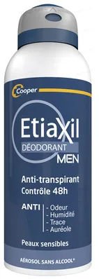 Дезодорант-антиперспірант спрей Etiaxil Men 48h для чоловіків від помірного потовиділення, 150 мл