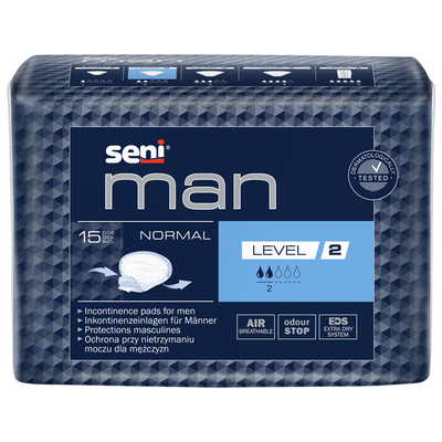 Прокладки урологические Seni Man Normal Level 2, 15 штук