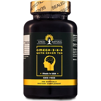 Омега 3-6-9 Apnas Natural із зеленим чаєм капсули №100