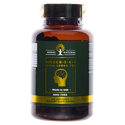 Омега 3-6-9 Apnas Natural із зеленим чаєм капсули №100