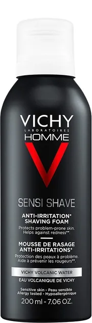 Піна  для гоління Vichy Homme для чутливої шкіри, 200 мл