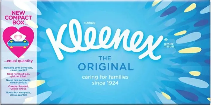 Серветки косметичні Kleenex Original тришарові в коробці, 70 шт