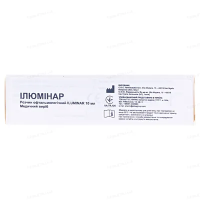 Ілюмінар розчин офтальмологічний по 10 мл у флак.
