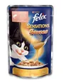 Корм вологий для котів Purina Felix Sensations Sauces лосось із креветками, 100 г