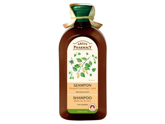 Шампунь Green Pharmacy Березовий дьоготь + цинк проти лупи, 350 мл
