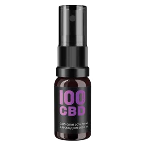 Канабідіол 100%CBD Олія 30%, спрей оральний по 10 мл флаконі, 60 доз