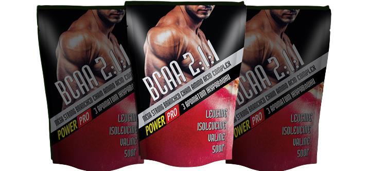 Смесь аминокислотная Power Pro ВСАА 2:1:1, клюква, 500 г