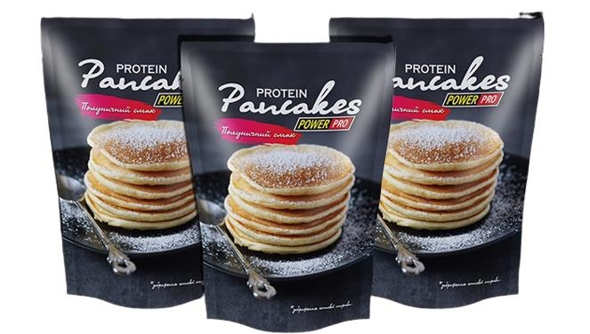 Смесь протеиновая Power Pro Healthy Meal Pancakes для приготовления панкейков клубника, 600 г