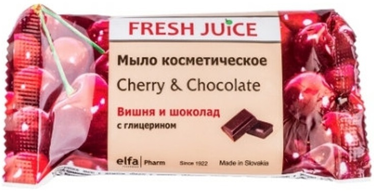 Мыло твердое Fresh Juice Cherry & Chocolate косметическое, 75 г