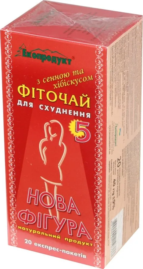 Чай Нова фігура №5 з сенною та хібіскусом №20 в філ.-пак.