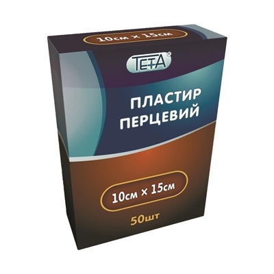 Пластир перцевий Teta 10 см x 15 см, 1 штука