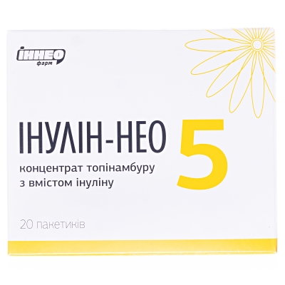 Инулин-НЕО 5 порошок д/перор. прим. со вкус. апельс. по 6 г №20 в пак.-саше