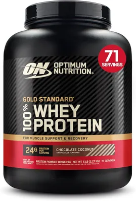Протеїн сироватковий змішаний Optimum Nutrition Gold Standard 100% Whey, шоколад-кокос, 2,27 кг