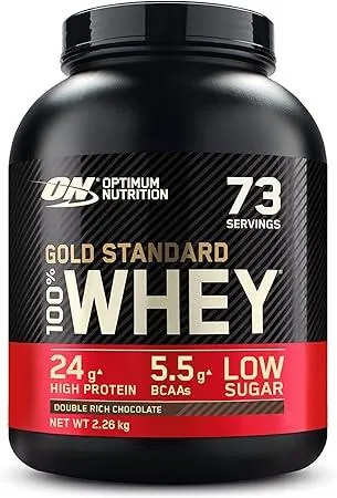 Протеїн сироватковий змішаний Optimum Nutrition Gold Standard 100% Whey, подвійний шоколад, 2,27 кг