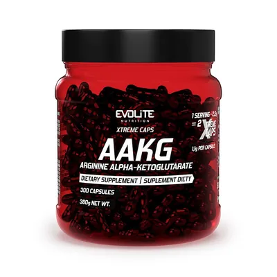 Аргінін альфа-кетоглутарат Evolite Nutrition AAKG Extreme, 300 капсул