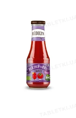 Кетчуп Rudolfs дитячий Томатний солодкий, 320 г