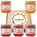 Набор джемов Yagodar с минимумом сахара, 5 шт х 210 г