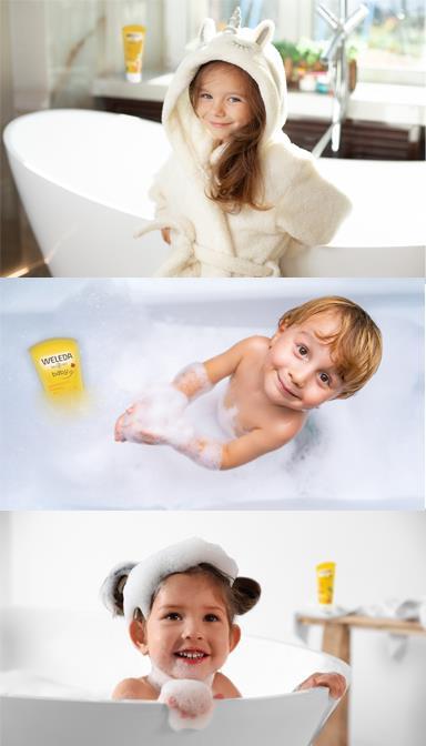 Шампунь-гель детский Weleda Baby Calendula Календула для волос и тела, 200 мл