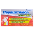 Парацетамол солюбл таблетки шип. по 500 мг №12 (2х6)