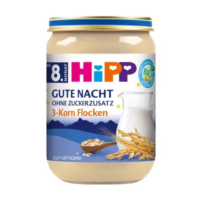 Каша молочна HiPP Good Night На добраніч 3 злаки, з 8 місяців, 190 г