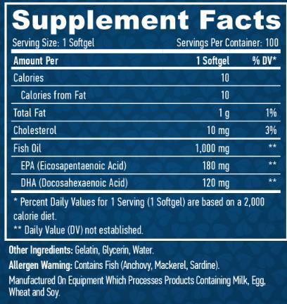 Омега 3 Haya Labs Omega-3 1000 мг, 100 гелевых капсул