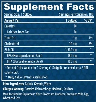 Омега 3 Haya Labs Omega-3 1000 мг, 100 гелевих капсул