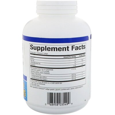 Риб'ячий жир Омега 3 Natural Factors Rx Omega-3, 120 капсул