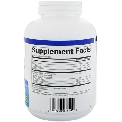 Риб'ячий жир Омега 3 Natural Factors Rx Omega-3, 120 капсул