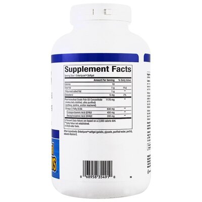 Рыбий жир Омега 3 Natural Factors Rx Omega-3, 240 капсул