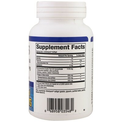 Рыбий жир Омега 3 Natural Factors Rx Omega-3, 60 капсул