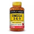 Омега 3-6-9 Mason Natural Omega 3-6-9 1200 мг Fish, Flax & Borage Oils, 60 гелевых капсул