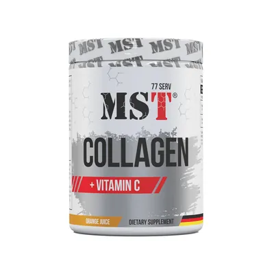 Колаген + вітамін С MST Nutrition Collagen + Vitamin C апельсин, 77 порцій, 500,5 г