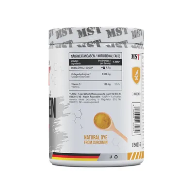 Колаген + вітамін С MST Nutrition Collagen + Vitamin C апельсин, 77 порцій, 500,5 г