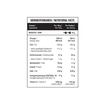 Пептиди колагену MST Nutrition Collagen Peptides Fortigel, зелене яблуко, 1000 г