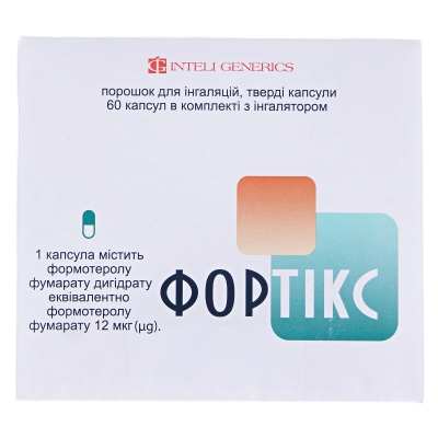 Фортікс порошок д/інг., капс. тв. по 12 мкг №60 (10х6) у бліс. з інг-ром