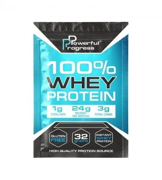 Протеїн сироватковий концентрат Powerful Progress 100% Whey Protein Instant чорничний чізкейк, 32 г