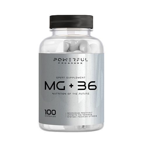 Витамины Powerful Progress Mg+B6, 100 капсул